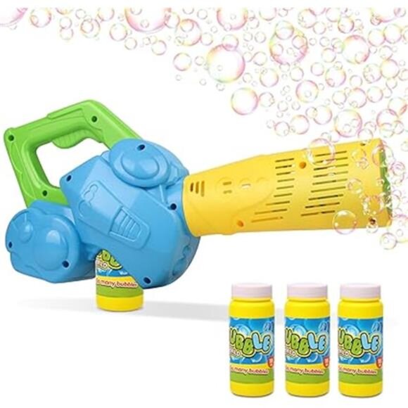 Bubble Leaf Blower, Outdoor Bubble Machine for Toddlers 1-3, Kids - Picture 7 of 7